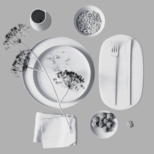 Black tableware — Descargar