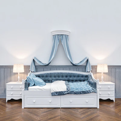 Children's bed with canopy — Ver 1