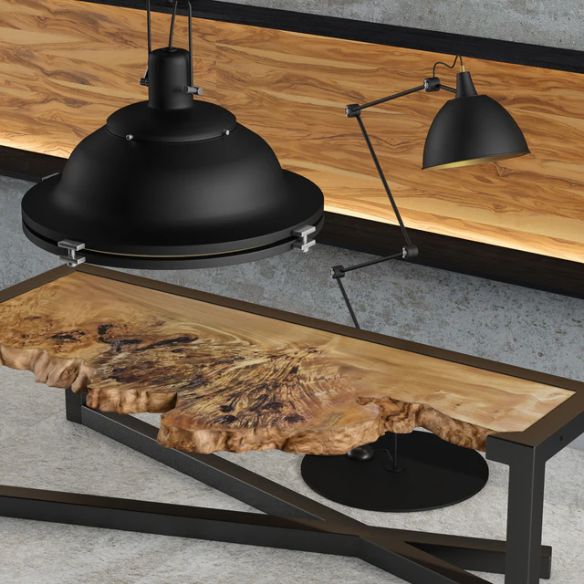 Loft lamp and table set — Скачать
