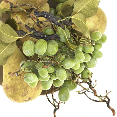 bowl of pearls and grapes — Ver 3