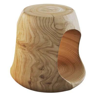 Cedar slab coffee table — Ver 4