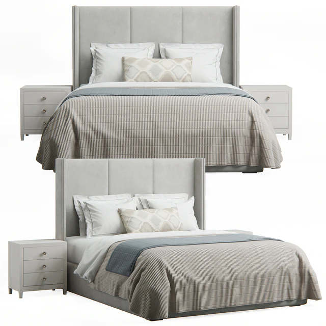 Striped Headboard Bed — Скачать