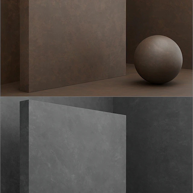 Material (seamless) - coating, plaster set 32 — Descargar