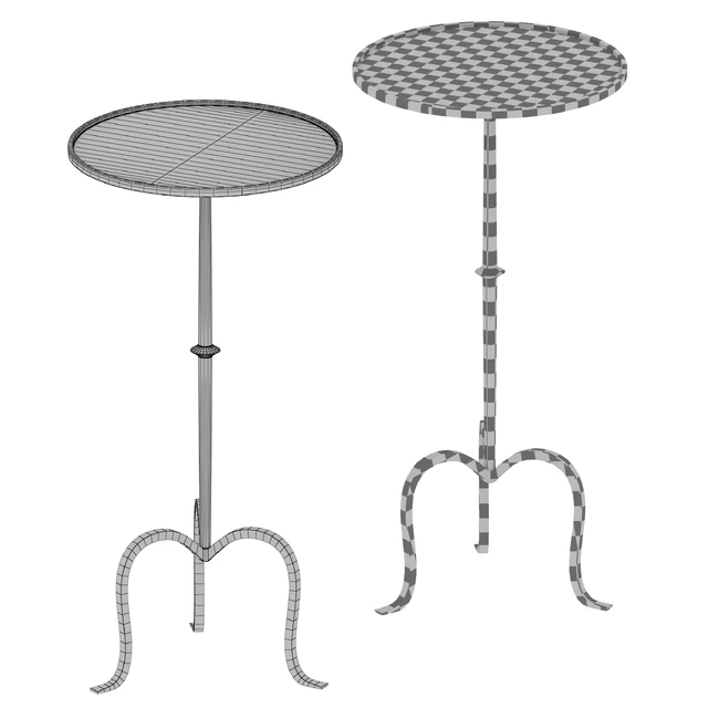 Журнальный столик \ Коктейльный столик Hand-Forged Martini Table By Visual Comfort — Скачать