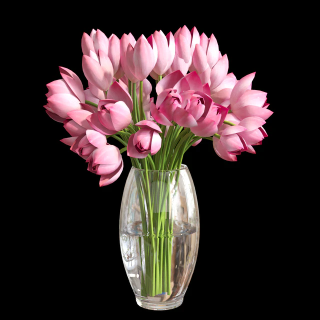 Lotus vase #4 — Скачать