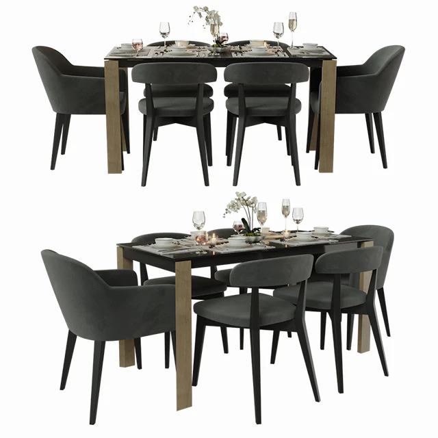 Connubia Calligaris Table with chairs — Descargar