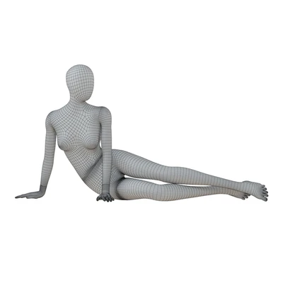 Black female mannequin in a lying pose 51 — Вид 2