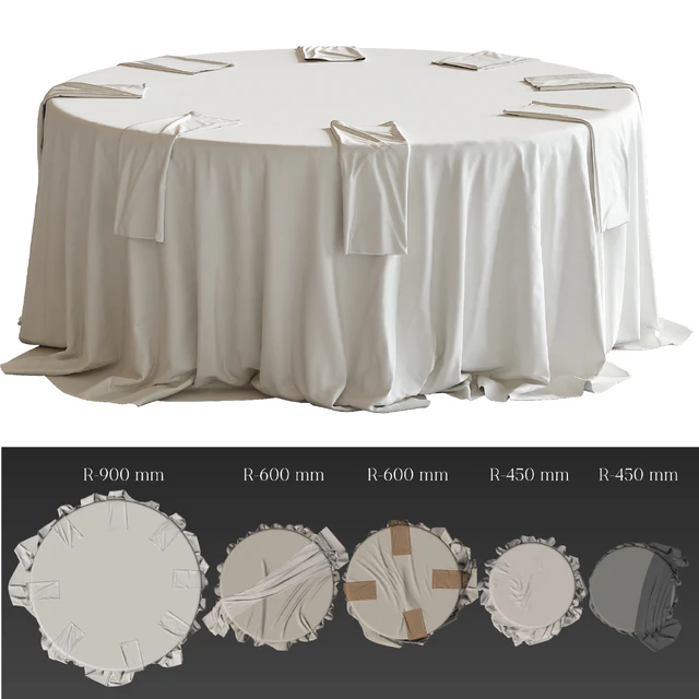 Tablecloth on a round table 77 — Descargar