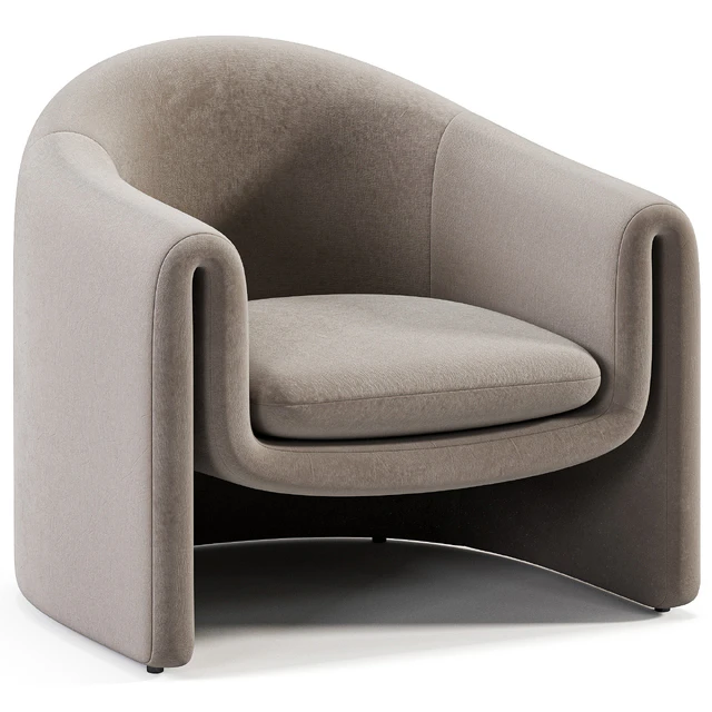 Velvet Sculptural Chair — Скачать