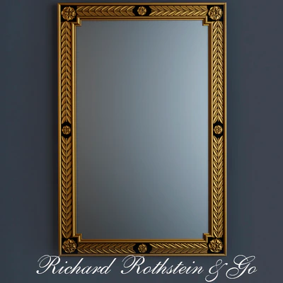 Black and Gold Neoclassical Mirror — Ver 1