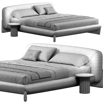 SOFTBAY Double Bed By Porada — Ver 5