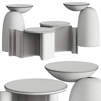 Secolo Pingu and Sketch Coffee & Side Tables — Ver 2
