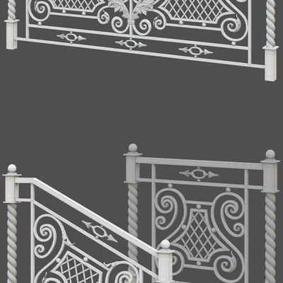 Fences forged, railing — Ver 3