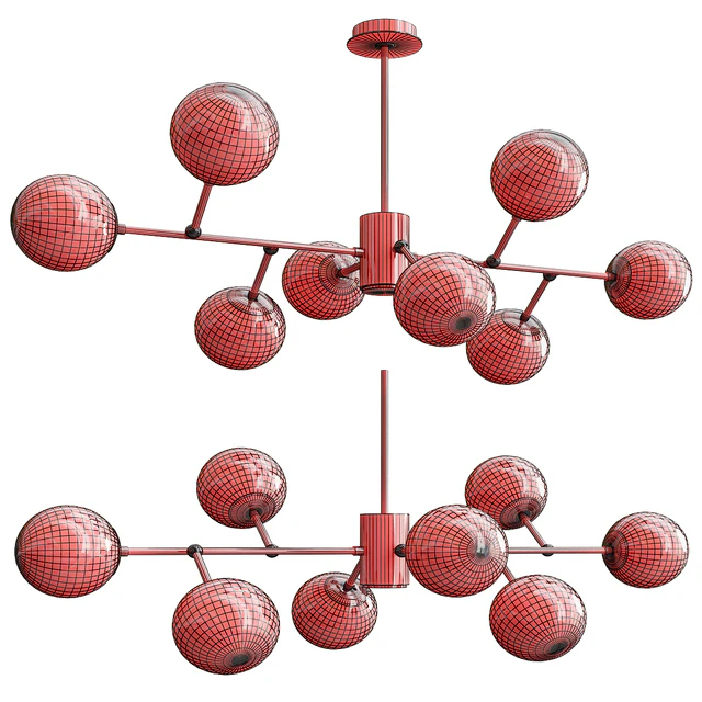 Modern Espalier Branching Globe Chandelier — Скачать