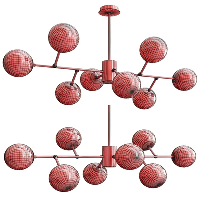 Modern Espalier Branching Globe Chandelier — Вид 2