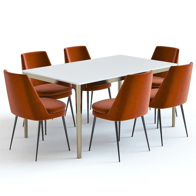 West Elm Canto Table and Chairs — Ver 1