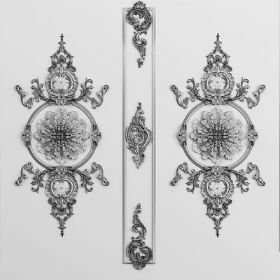 Plaster decorative frame — Ver 4