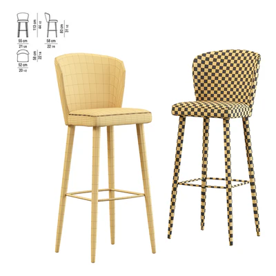Aston Stool by Minotti — Ver 4