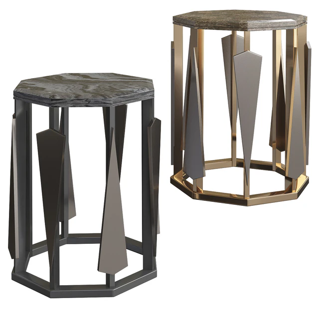 Zanaboni HEXAGONAL TALL SIDE TABLE — Download