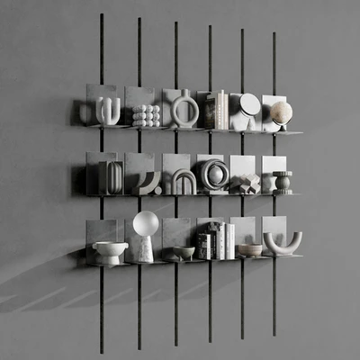 Metal Shelves Decorative With Book - metal Rack — Вид 6