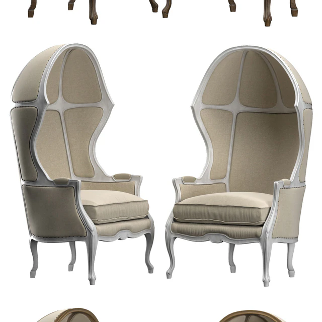 ARMCHAIR WITH VERSAILLES DOME — Descargar