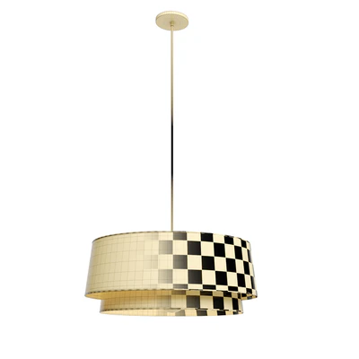 Pendant lamp with double lampshade epilogon — Ver 2