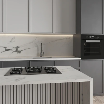 Kitchen Modern 131 (Corner Kitchen) — Ver 3
