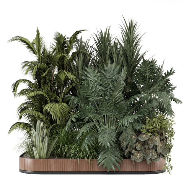 Outdoor Garden Set Bush and Tree 2565 — Скачать