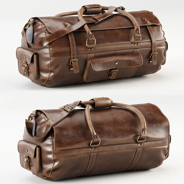 Roosevelt Buffalo Leather Travel Duffle Bag — Скачать