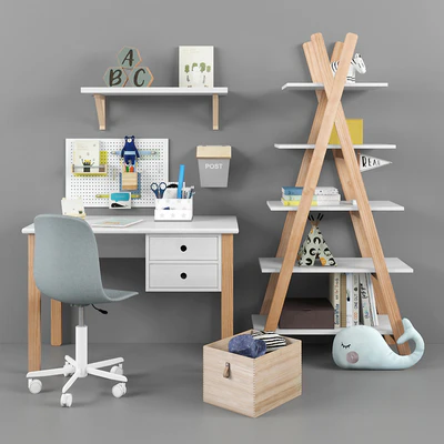 Writing desk and decor for a child 14 — View 1