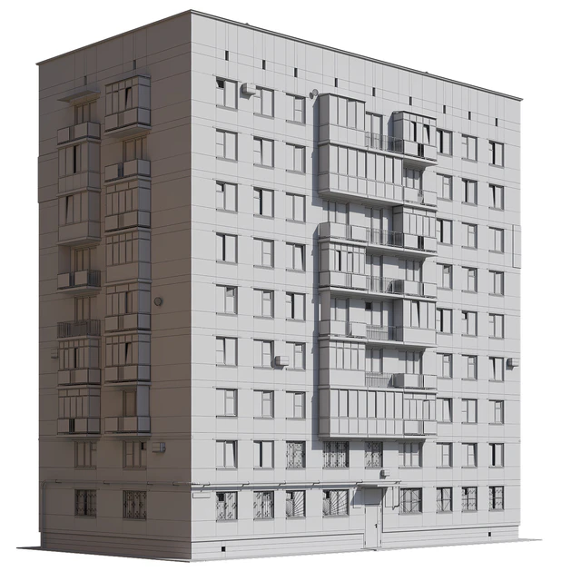 Nine-storey residential building — Descargar