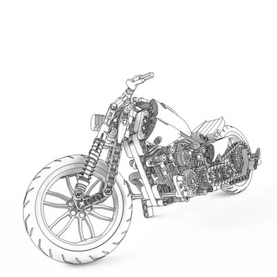 Lego Technic Motorbike Alternative — Ver 2