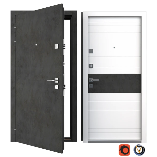 Entrance metal door Carbon (Your Frame) — Descargar