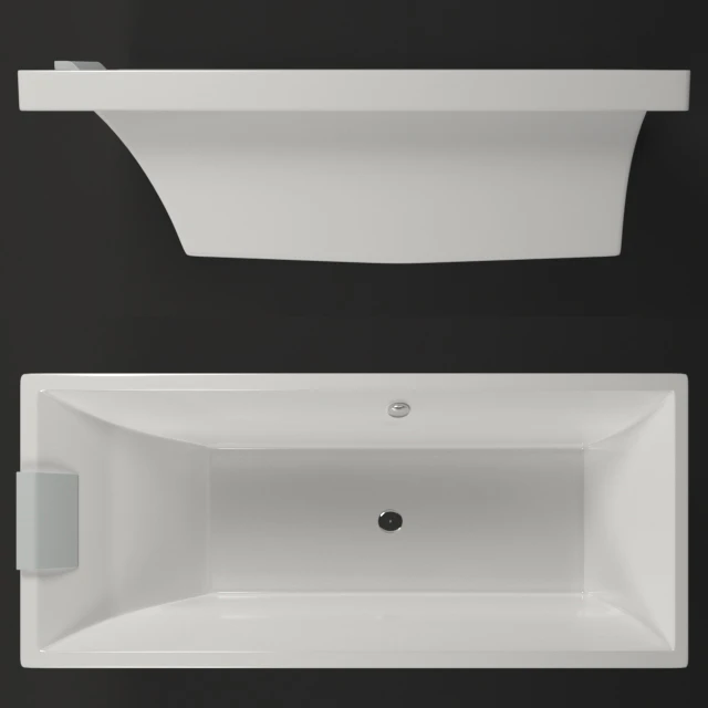 Bathtub Villeroy &amp; Boch Squaro, bath mixer Villeroy &amp; Boch Subway — Descargar