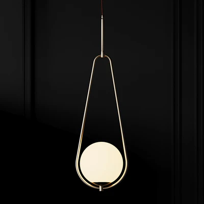 Lampa wisząca Loop miedziana — Ver 1