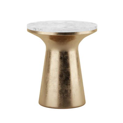 Marble Topped Pedestal Side Table West Elm — Ver 5