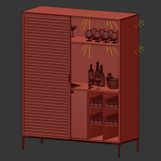 Bar cabinet Alambra Rimadesio N3 — Descargar