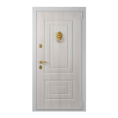 Entrance door with a knob-lever Lion — Ver 1
