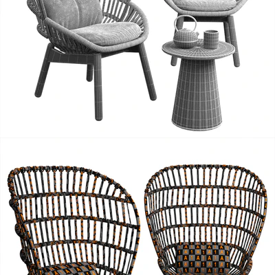 kettal cala armchair wood feet — Ver 3
