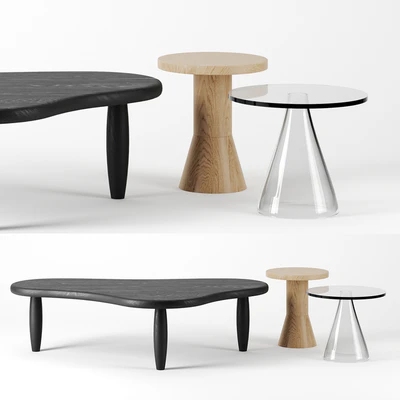 Coffee tables set by Massproductions — Скачать