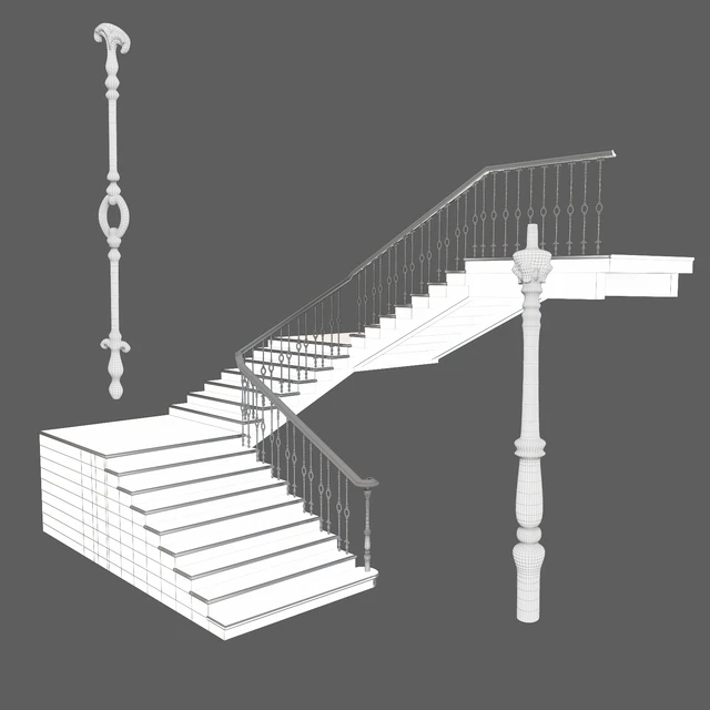 Stairs: classical, castings — Descargar