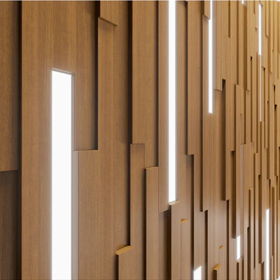 Wall Wooden Stripes — Ver 2