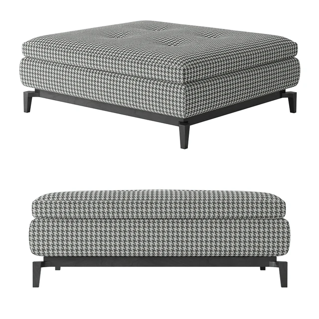Minotti Andersen lovechair pouf — Скачать