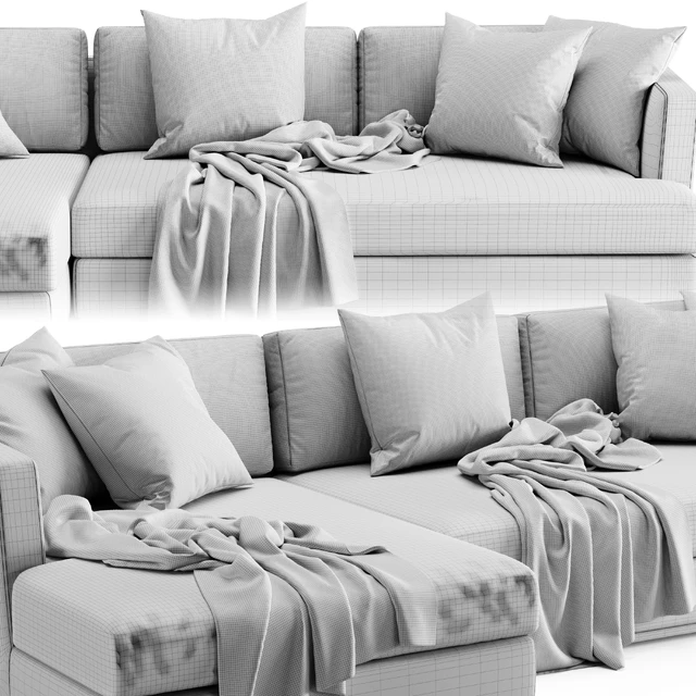 Flexform Barret Chaise Longue Sofa — Descargar