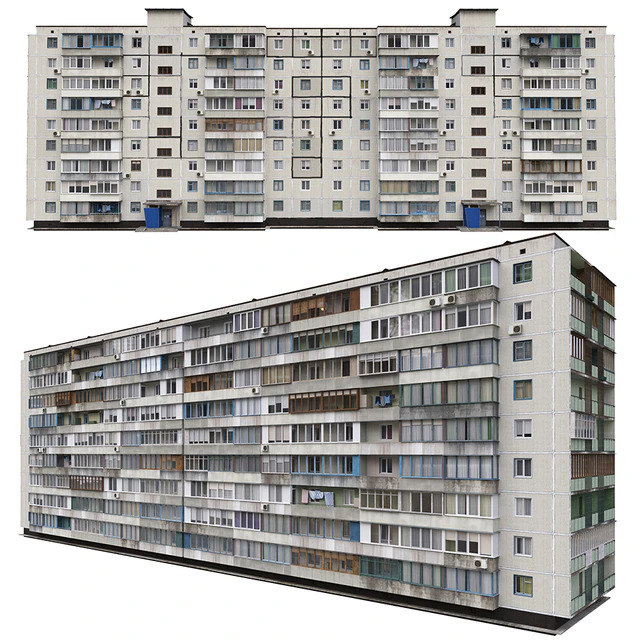 Жилой дом, советской эпохи. Серия 1КГ-480 — Скачать