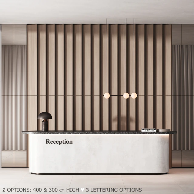 181 office furniture 01 reception desk 01 — Скачать