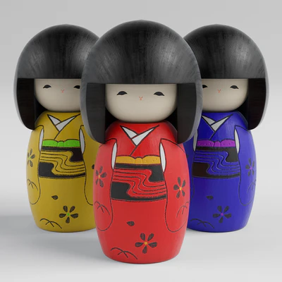 Kokeshi Doll — Вид 3