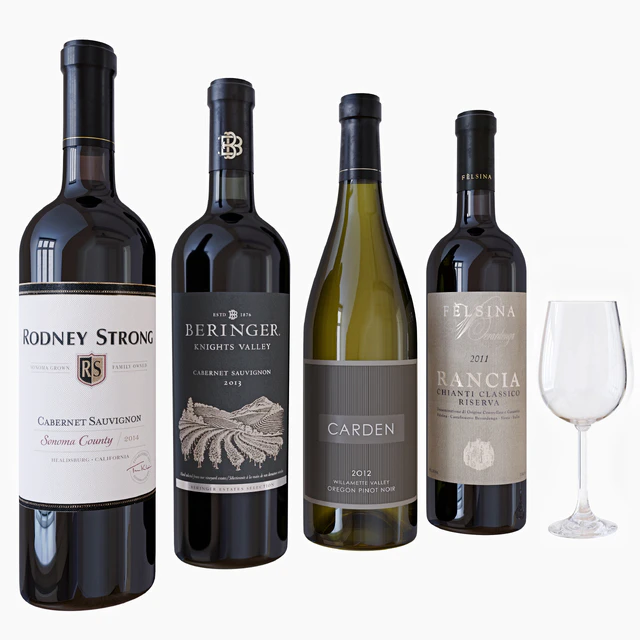 wine bottle set 7 — Скачать