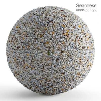 Seamless white pebble texture — Ver 1