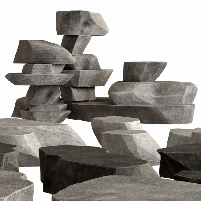 Rock stone plate splinter n1 / Скальный плиточный камень — Скачать